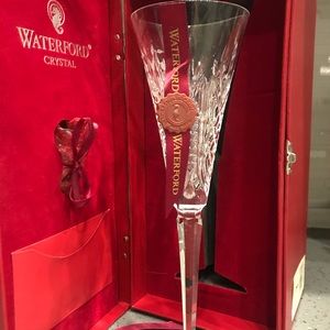 Waterford Crystal Christmas flute, “Partridge”